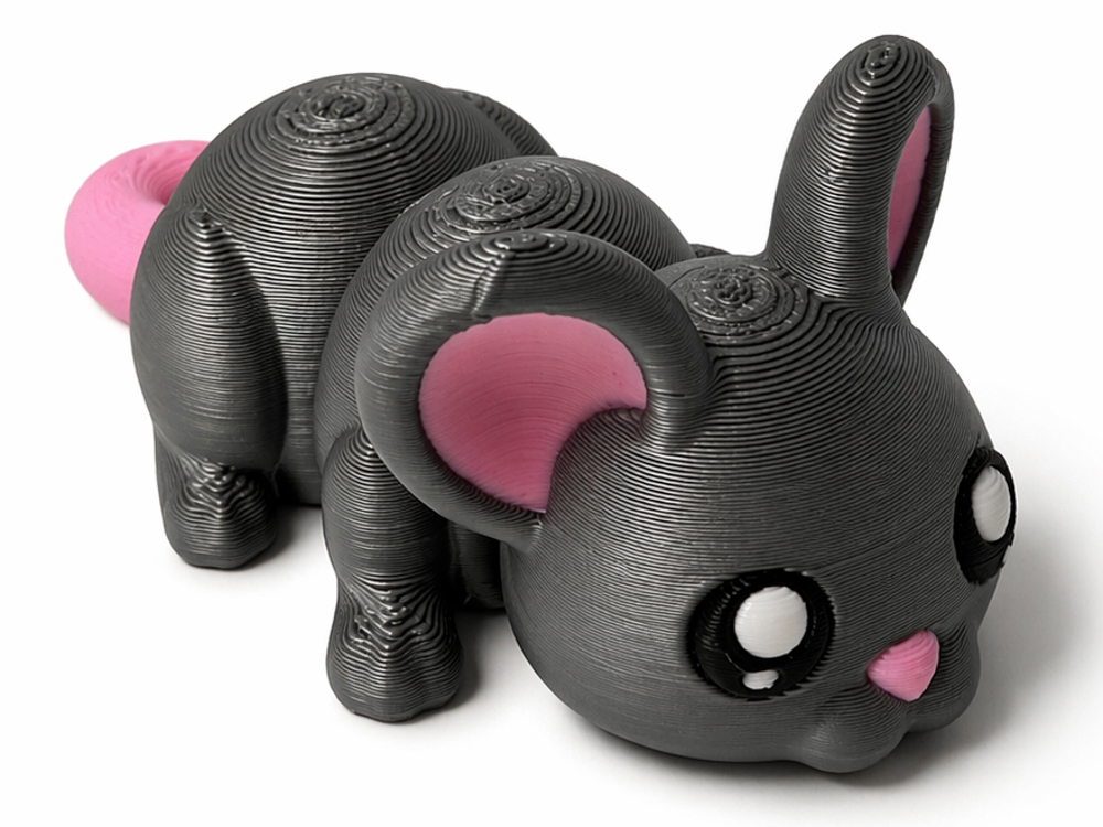 Pohyblivá 3D myška – originální flexi figurka